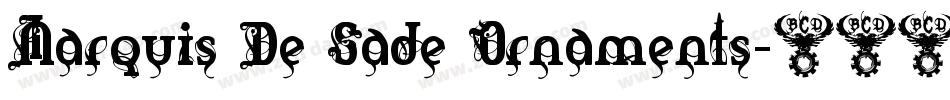Marquis De Sade Ornaments字体转换